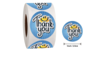 Скотч декоративный набор рулон 500 шт Спасибо, смайл