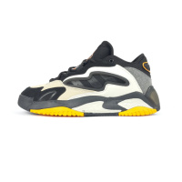 Adidas Streetball Чорні з білим та оранжевим