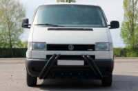 Кенгурятник WT01 Black (нерж) для Volkswagen T4 Transporter 1990-2003 гг
