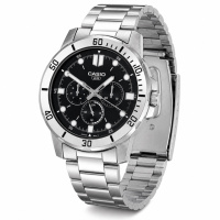 Чоловічий годинник Casio MTP-VD300D-1E — Класична модель у сталевому корпусі з мінеральним склом