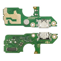 Разъём зарядки для TECNO Pop 5 (BD2) на плате с микрофоном и компонентами