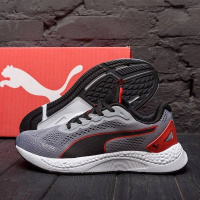 Мужские кроссовки сетка Puma Grey 2172-2 серые