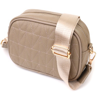 Женская сумка на каждый день из натуральной кожи Vintage 22901 Бежевый