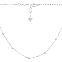 Серебряное колье CatalogSilver с без камней, вес изделия 1,92 гр (2145813) 400450 размер