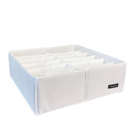 Двойной органайзер для белья 30х30х10 см ORGANIZE (белый)