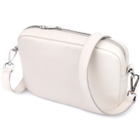 Класична жіноча сумка крос-боді з натуральної шкіри 722839 Бежева