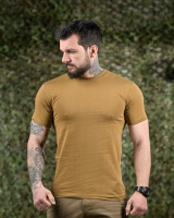 Футболка бавовна койот (хороша якість) ТЛ4725