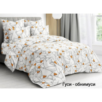 Комплект дитячої постільної білизни Гуси - обнімуси, Бязь Люкс, Тіротекс,