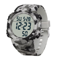 Тактичний годинник Sanda 2182 Camo Grey-White з електронним циферблатом та водонепроникністю 5 ATM