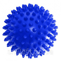 Масажний м'ячик EasyFit PVC 7.5 см жорсткий синій