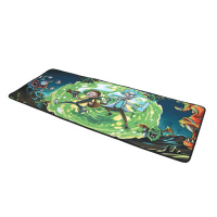 Коврик 300*800 тканевой Мульт с боковой прошивкой, толщина 3 мм, цвет Black/Red, Пакет