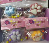 Таба Лапка Squeeze м’яка іграшка антистрес сквіш лапки котика (X7)