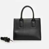 ЧОРНА - велика, якісна сумка в стилі «Tote Bag», на блискавці (Луцьк, 855)