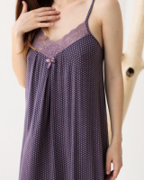 Віскозна сорочка з дрібним горошком S, L