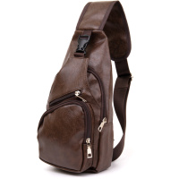 Сумка крос боді смарт зі шкірозамінника 720572 Коричнева