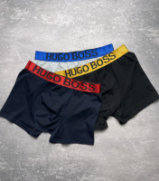 Набір чоловічих трусів боксерів Hugo Boss 3 пари (Подарункова упаковка)