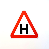 Магнітний знак на авто літера «Н» 10см