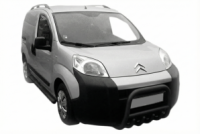 Передняя дуга QT006 Black (нерж.) для Citroen Nemo 2007-2017 гг
