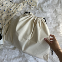 Мешок хлопковый для вещей без рисунка 38*44 см (светлый)