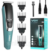 Тример для бороди та волосся VGR V-176 від USB, Професійний триммер для стрижки