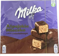Цукерки «Milka Alpejskie Mleczko» пташине молоко шоколадне 330г