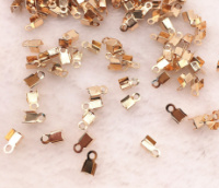 Зажим - концевик для лески. Размер - 3×6мм. Цвет - золото. Упаковка - 10 шт.