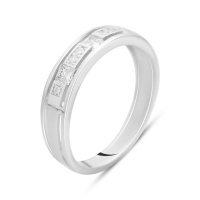 Серебряное кольцо CatalogSilver с фианитами, вес изделия 2,55 гр (2144748) 18.5 размер