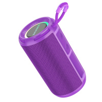 Портативная Bluetooth колонка Borofone BR37 TWS с LED подсветкой purple