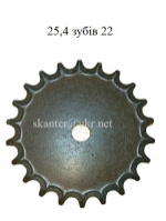 Звездочка шаг t=25.4 зуб =22