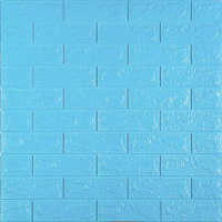 3D панель самоклеющаяся кирпич Голубой 700x770x5мм (005-5) SW-00000297