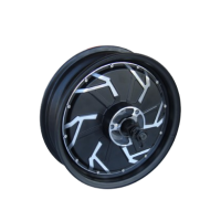 Мотор колесо QS motor 72v-96v5000w(10000w) в ободе 12'' для электроскутера, под дисковый тормоз