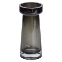 Ваза цилиндр для цветов 20 см стеклянная прозрачная ваза 500 мл Черная HP-10-34