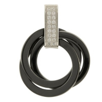 Серебряная подвеска CatalogSilver с керамикой, фианитами (1154304)