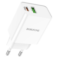 Зарядний пристрій Borofone BA69A PD20W+QC3.0, White - купити в SmartEra.ua