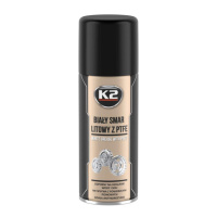 Смазка литиевая 400 мл K2 PRO WHITE GREASE PTFE спрей