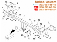 Тягово-сцепное устройство (фаркоп) Peugeot 5008 (2017-...)