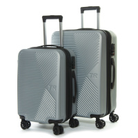 PODIUM Дорожная Чемодан 2/1 ABS-пластик FASHION 804 silver