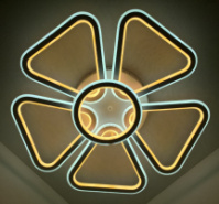 Люстра светодиодная потолочная LED светильник для квартиры на потолок лэд 25573 Белый 10х62х62 см.