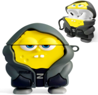 Силиконовый 3D чехол для наушников Apple AirPods Pro 1/2 Sponge Bob