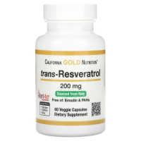 California Gold Nutrition trans-Resveratrol 200 mg 60 рослинних капсул