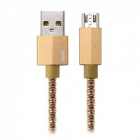 Micro USB кабель 1 м Gefon Remax RC-110m-Gold