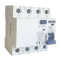 TENCE ПЗВ диф реле 4-полюсне, 30 мА, тип AC, 63А