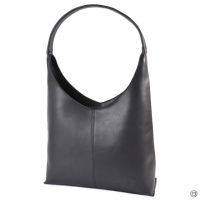 ЧОРНА - формат А4 - якісна та елегантна сумка на блискавці овальної форми (Луцьк, 845)