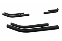 Задние двойные уголки AK003-double Черный (2 шт., нержавейка) для Citroen Jumper 2007-2025 гг