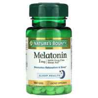 Мелатонін, 1 мг, Melatonin, Nature's Bounty, 180 таблеток