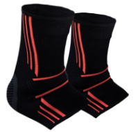 Бандажі на гомілкостоп Power System PS-6022 Ankle Support Evo Black/Orange (2шт.) L