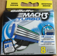 Картриджи  кассеты лезвия Gillette Mach 3 Turbo 8  Жилет Мак 3 Турбо 8 шт  561122