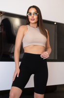 Дівчачі велосипедки рубчик маленьких розмірів «Teenager» оптом| Розпродаж моделі 44-46