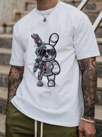 Біла чоловіча футболка з ДТФ (стандарт)