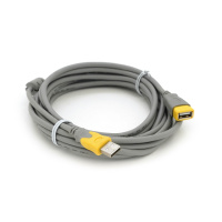 Удлинитель VEGGIEG, USB 2.0 AM/AF, 5.0m, 1 феррит, Grey/Yellow
